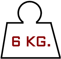 Pizzstålet vejer godt 6 kg. og giver dig høj effektivitet